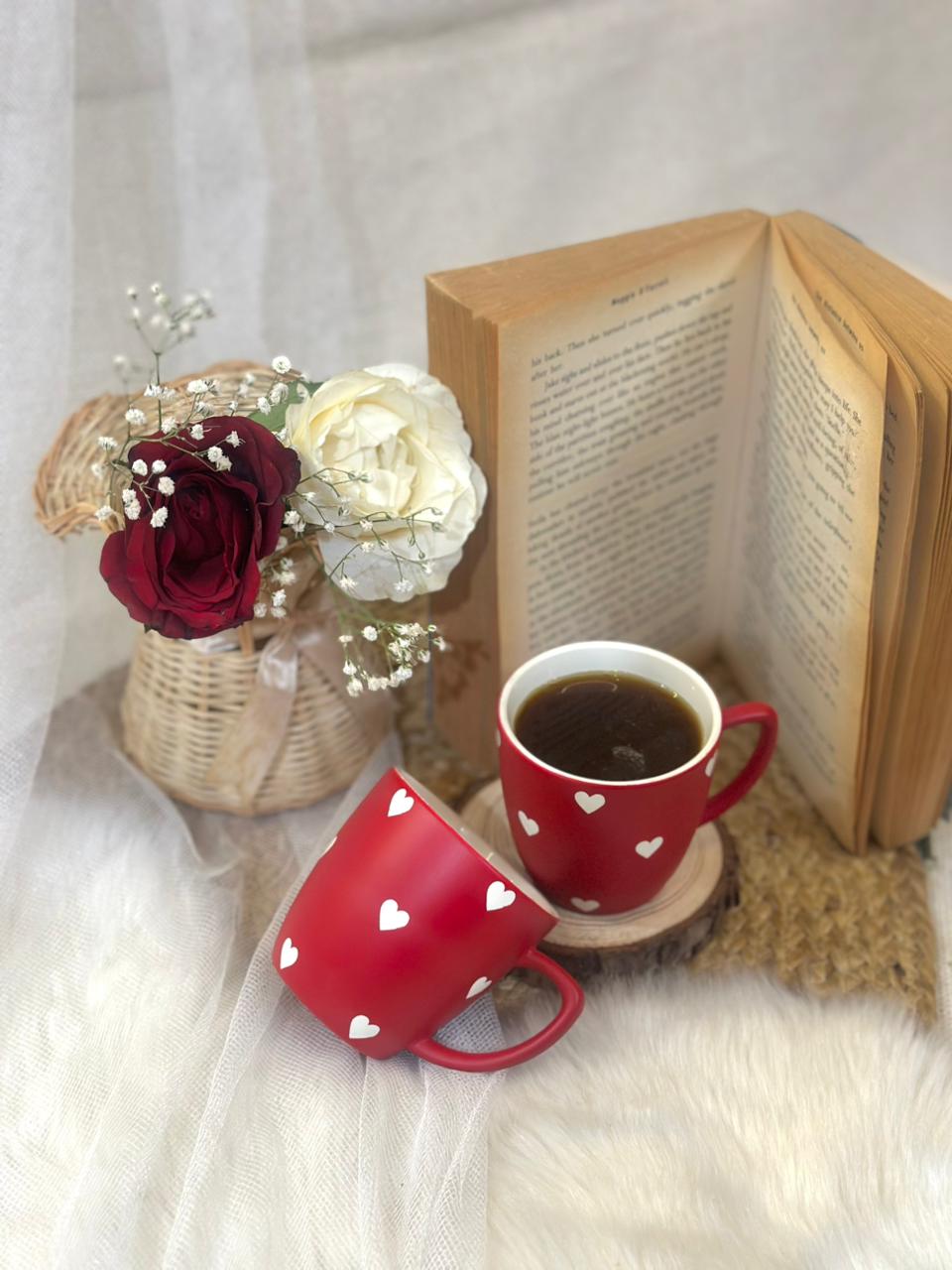 Deep in Love Tea Cups Set of 2 - Valentine's Gift