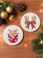 Unbreakable Coasters - Set of 2 - Christmas Themed