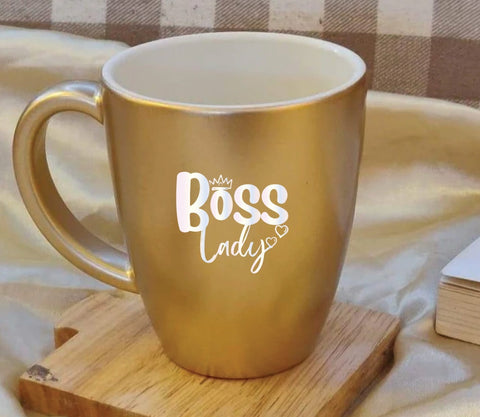 Unbreakable gold coffee mug set of 1 - Bosslady