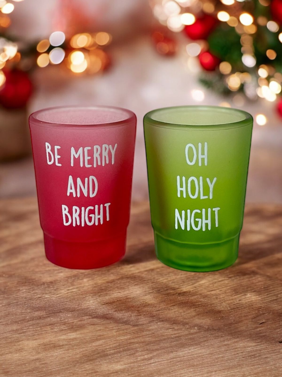 Christmas Season-Sip Shot Glasses - 65 ml, Set of 2