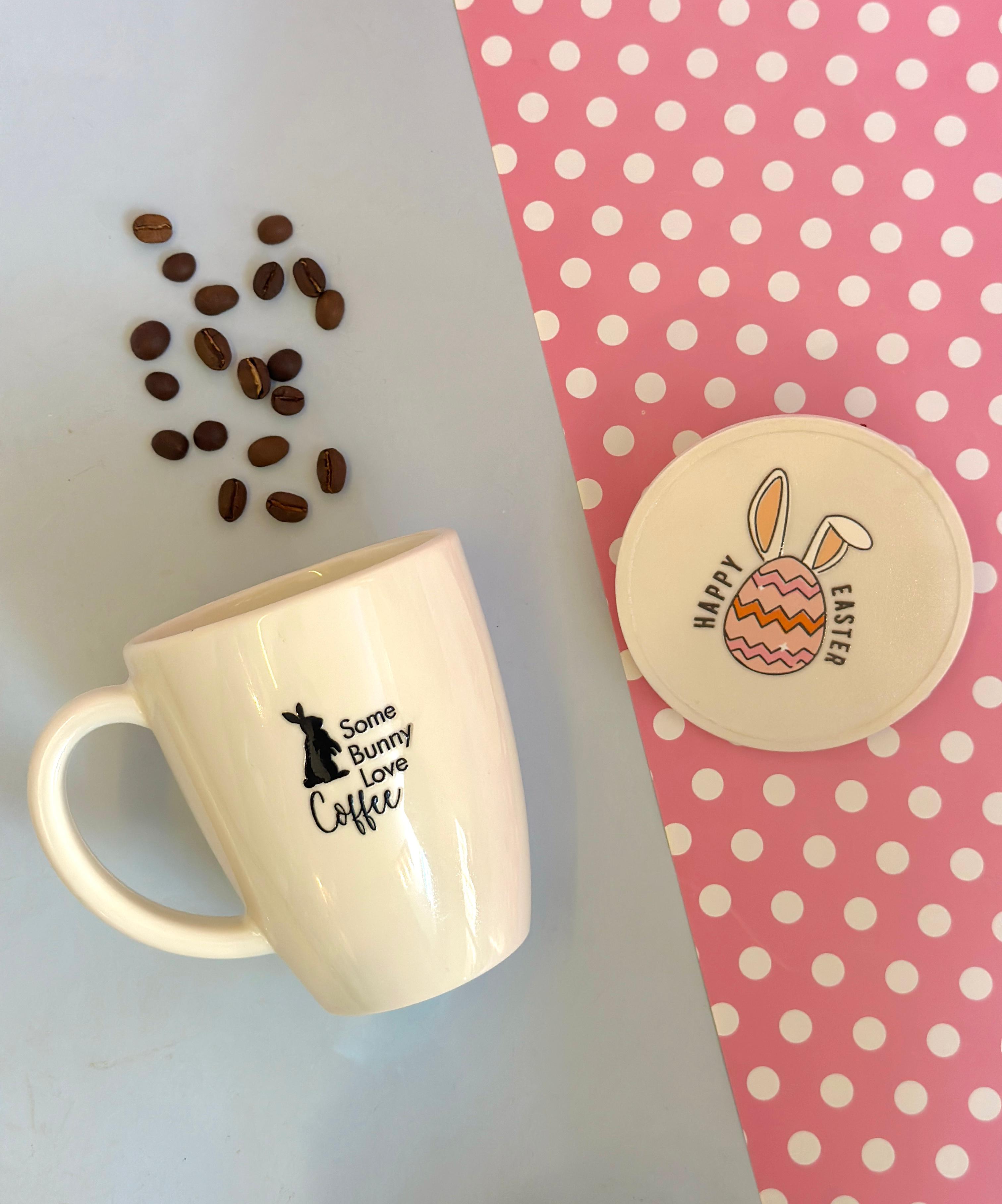 Easter Joy Mug + Egg Coaster SET of 1