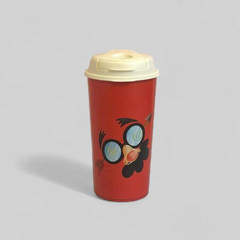Designer Cup by Chirpy Cups with coffee & sipper lids - king of joke