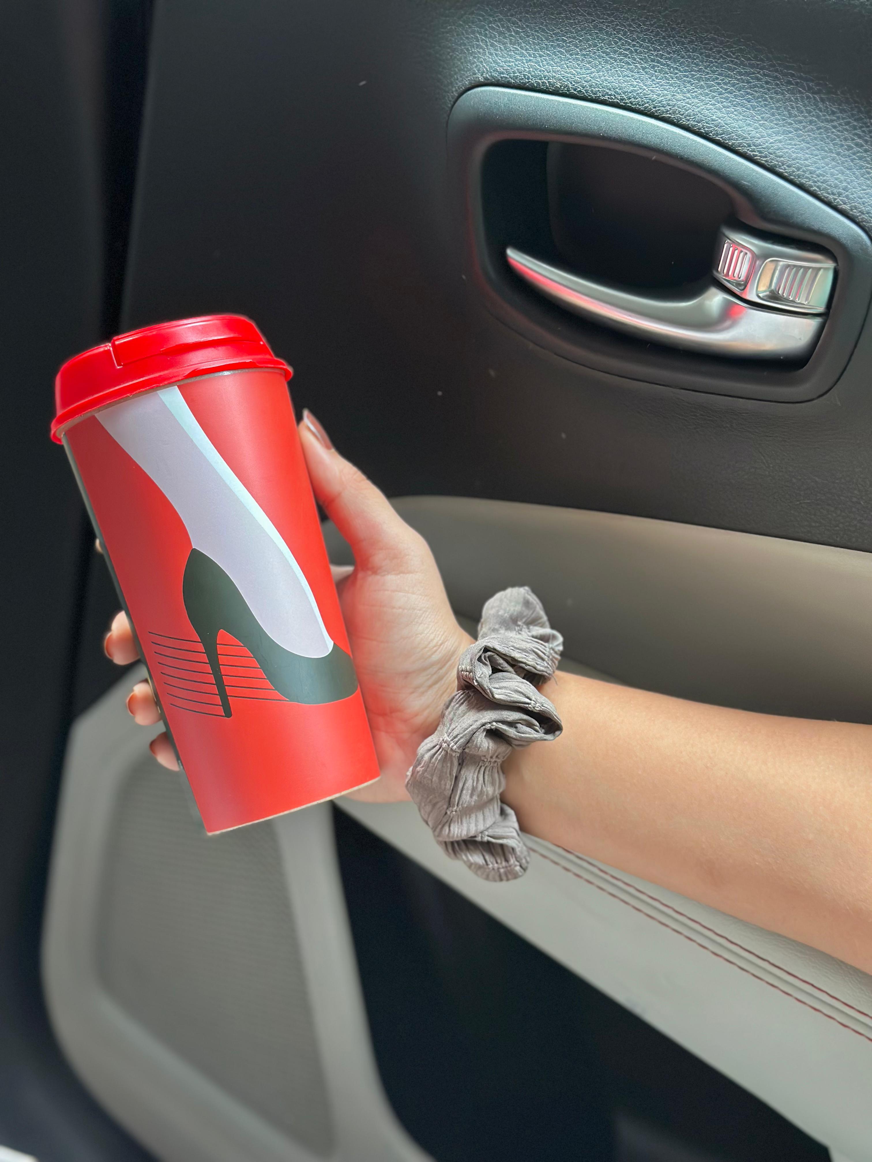 Designer Cup by Chirpy Cups with coffee & sipper lids -Who Is Going To Stop Me ?