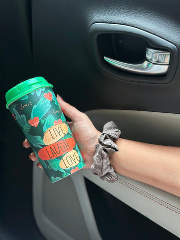 Designer Cup by Chirpy Cups with coffee & sipper lids -Loveberry Bliss