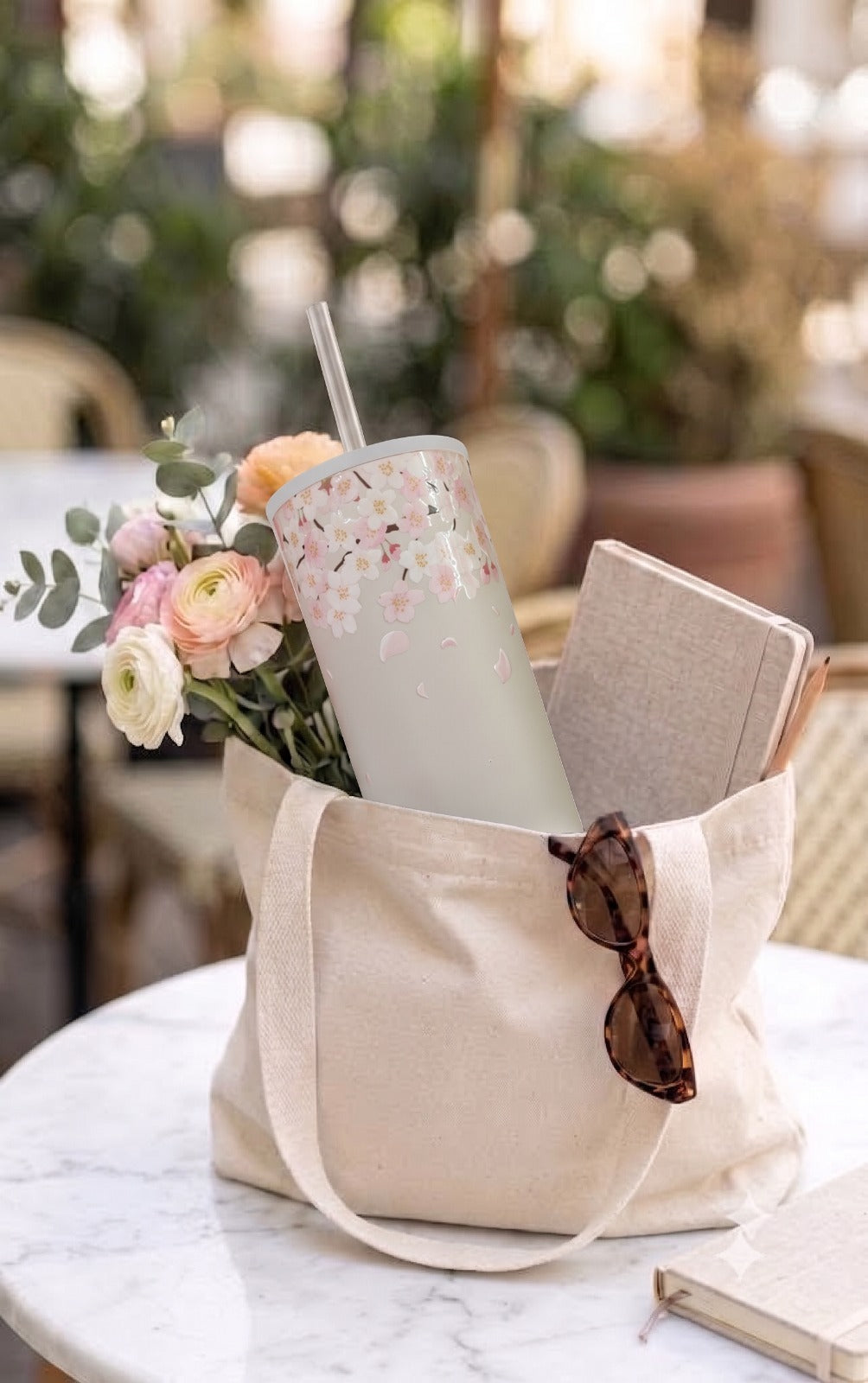 Unbreakable Pastel Blossom Sipper