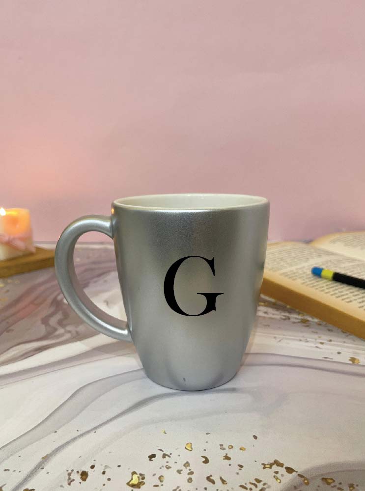 Initials Mug - Silver