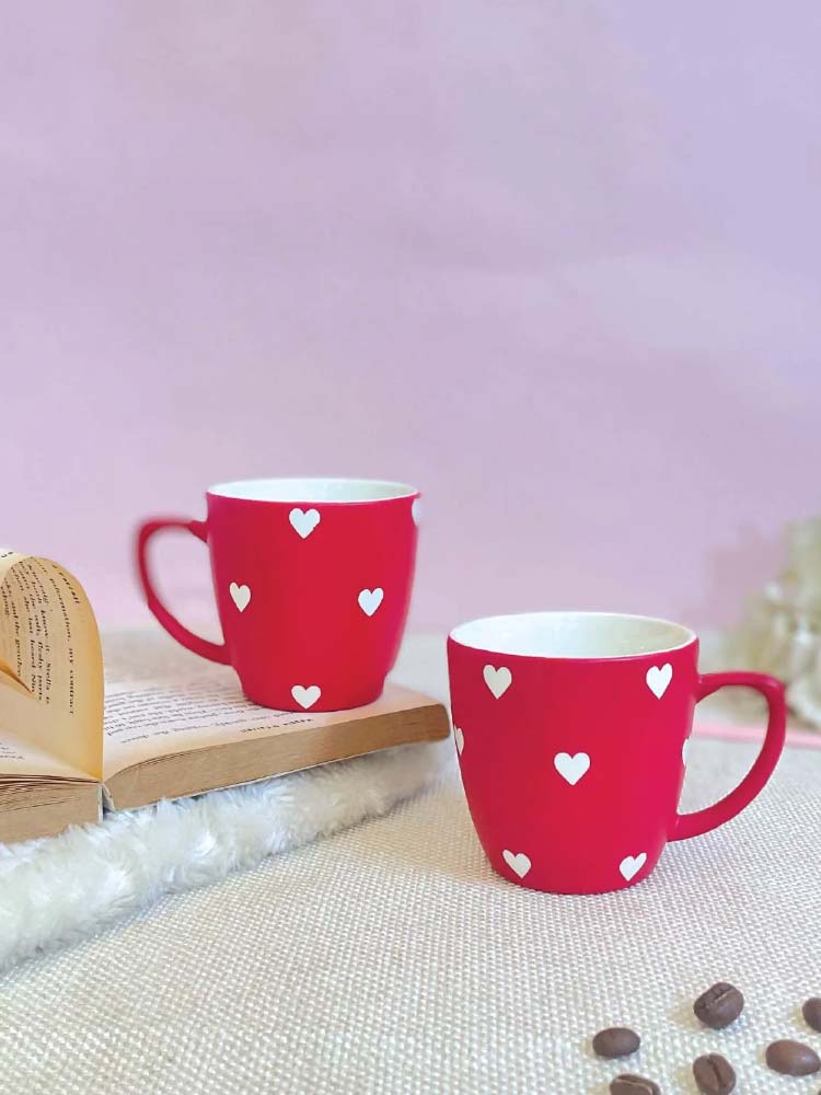 Deep in Love Tea Cups Set of 2 - Valentine's Gift