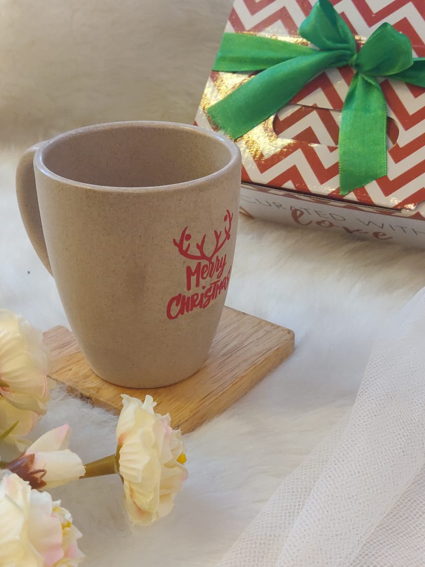Merry Christmas Mug - Rice Husk