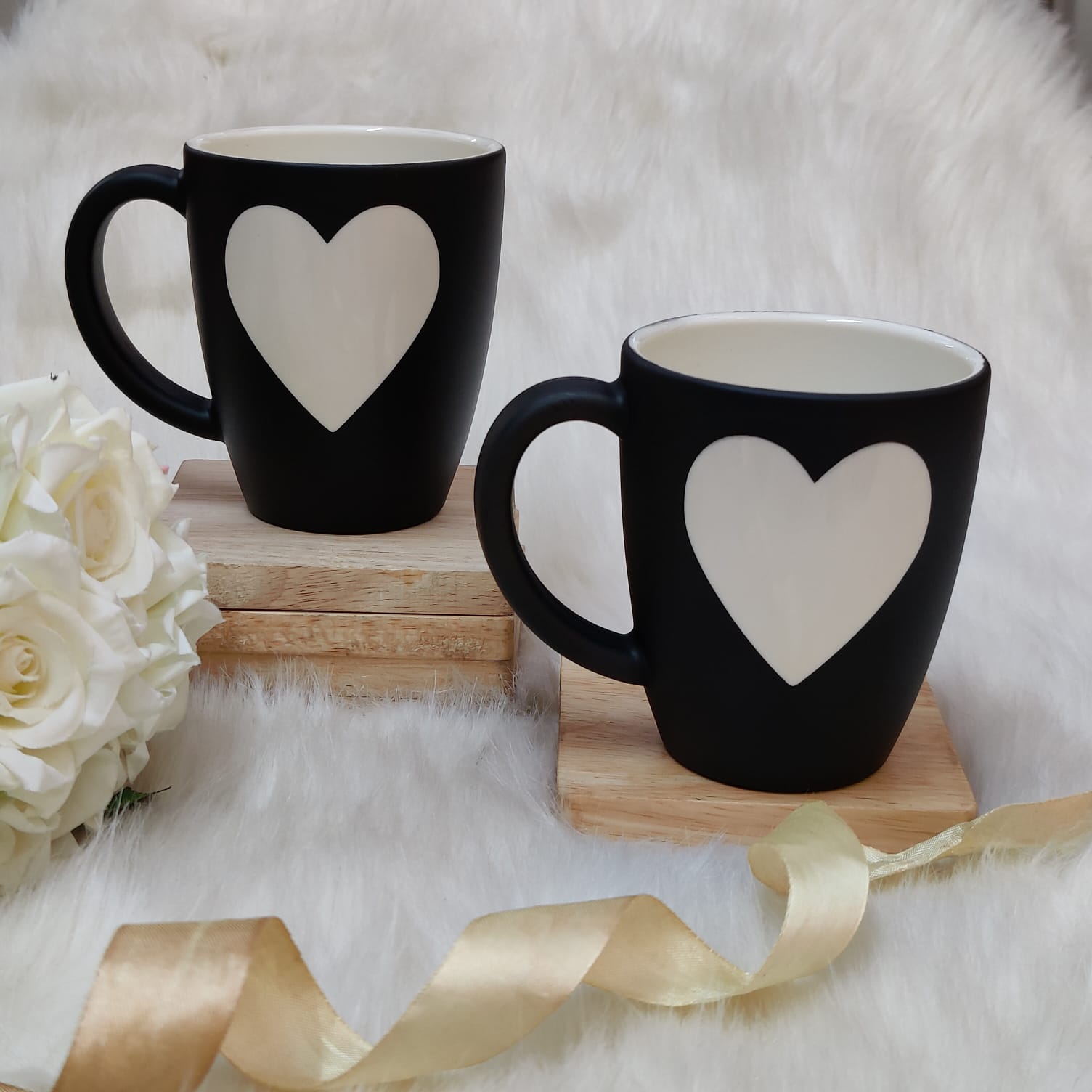 Unbreakable Coffee Mugs - Set of 2 - Chalkboard Finish