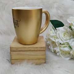 Unbreakable Golden Coffee Mug, Set of 1, Rakhi Special- Coolest Bro