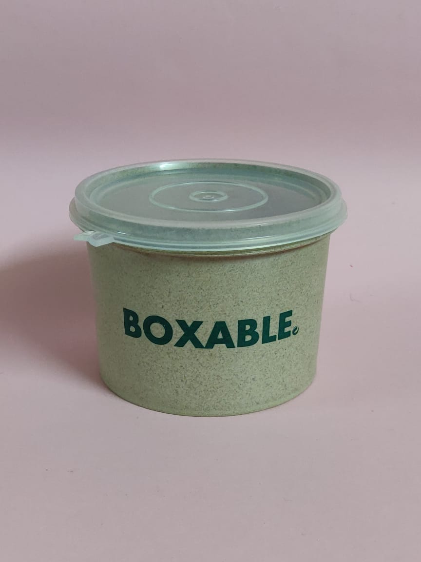 Eco-Friendly Rice Husk Containers -500ml - Set of 1