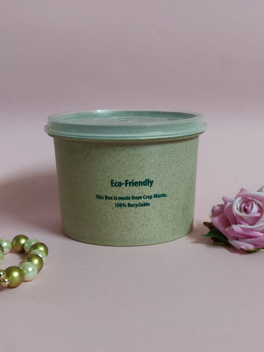 Eco-Friendly Rice Husk Containers -500ml - Set of 1