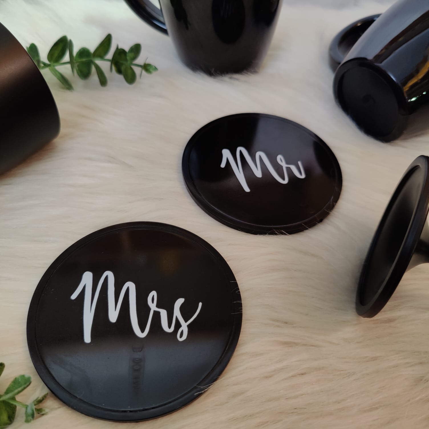 Eco-Friendly 100% recycled Coasters- Set of 2