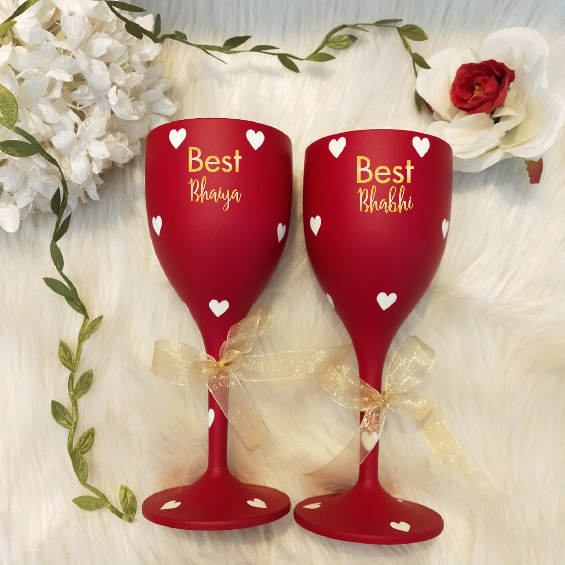 Unbreakable love with customised names- Gold finish