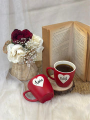 Marshmallow love -set of 2 Tea cup customised