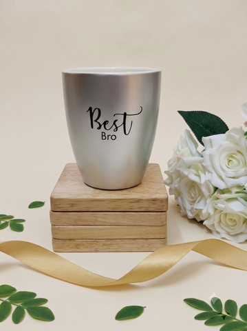 Unbreakable Silver Coffee Mug, Set of 1, Rakhi Special- Best Bro