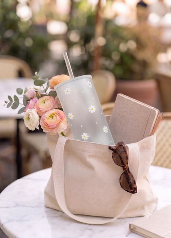 Frosted Daisy Unbreakable Tumbler