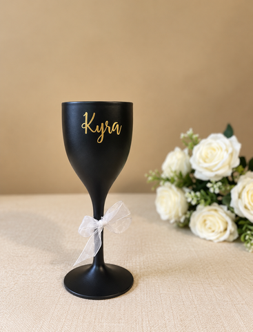 Unbreakable Wine Glass with Customisable Name - Set of 1