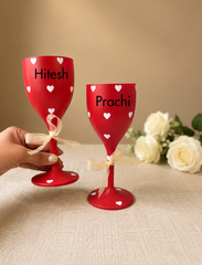 Unbreakable love with customised names-Black finish