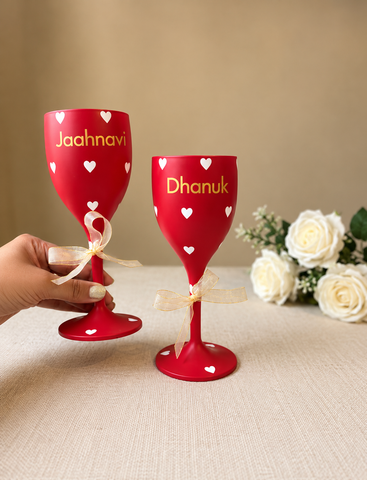 Unbreakable love with customised names- Gold finish