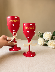 Unbreakable love with customised names- Gold finish