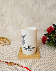 "White Customized Tall Coffee Mug- Rakshabandhan Special"