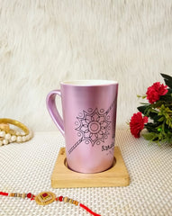 Lovable Lilac Customized Tall Coffee Mug- Rakshabandhan Special