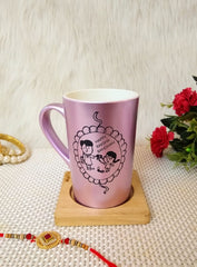 Lovable Lilac Customized Tall Coffee Mug- Rakshabandhan Special