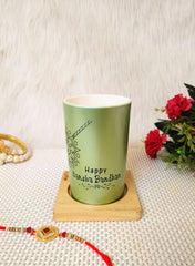 "Garden Green Customized Tall Coffee Mug- Rakshabandhan Special"