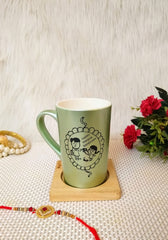 "Garden Green Customized Tall Coffee Mug- Rakshabandhan Special"