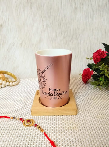 "Copper Customized Tall Coffee Mug- Rakshabandhan special"