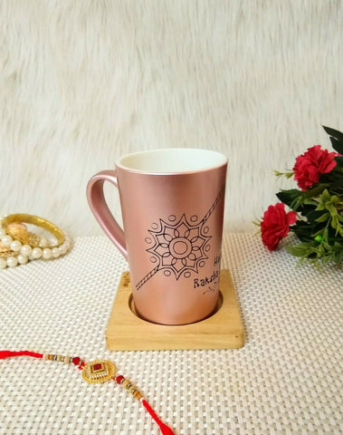 "Copper Customized Tall Coffee Mug- Rakshabandhan special"