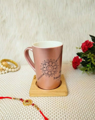 "Copper Customized Tall Coffee Mug- Rakshabandhan special"