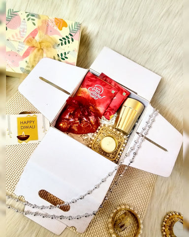 "Glittering Gold Diwali Gift Box"