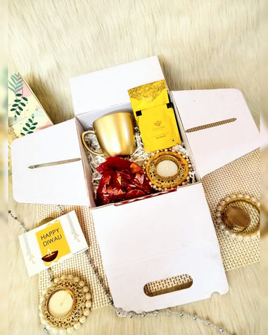 "Glittering Gold Diwali Gift Box"