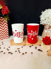 Valentine Couple Mugs - Set of 2 - Better together