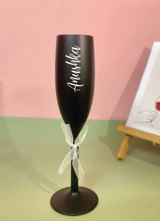 Unbreakable Champagne Flutes with Customisable Name - Set of 1