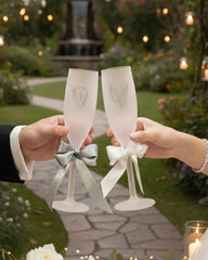 Bride & Groom ’ s flute glasses