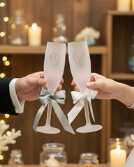 Bride & Groom ’ s flute glasses