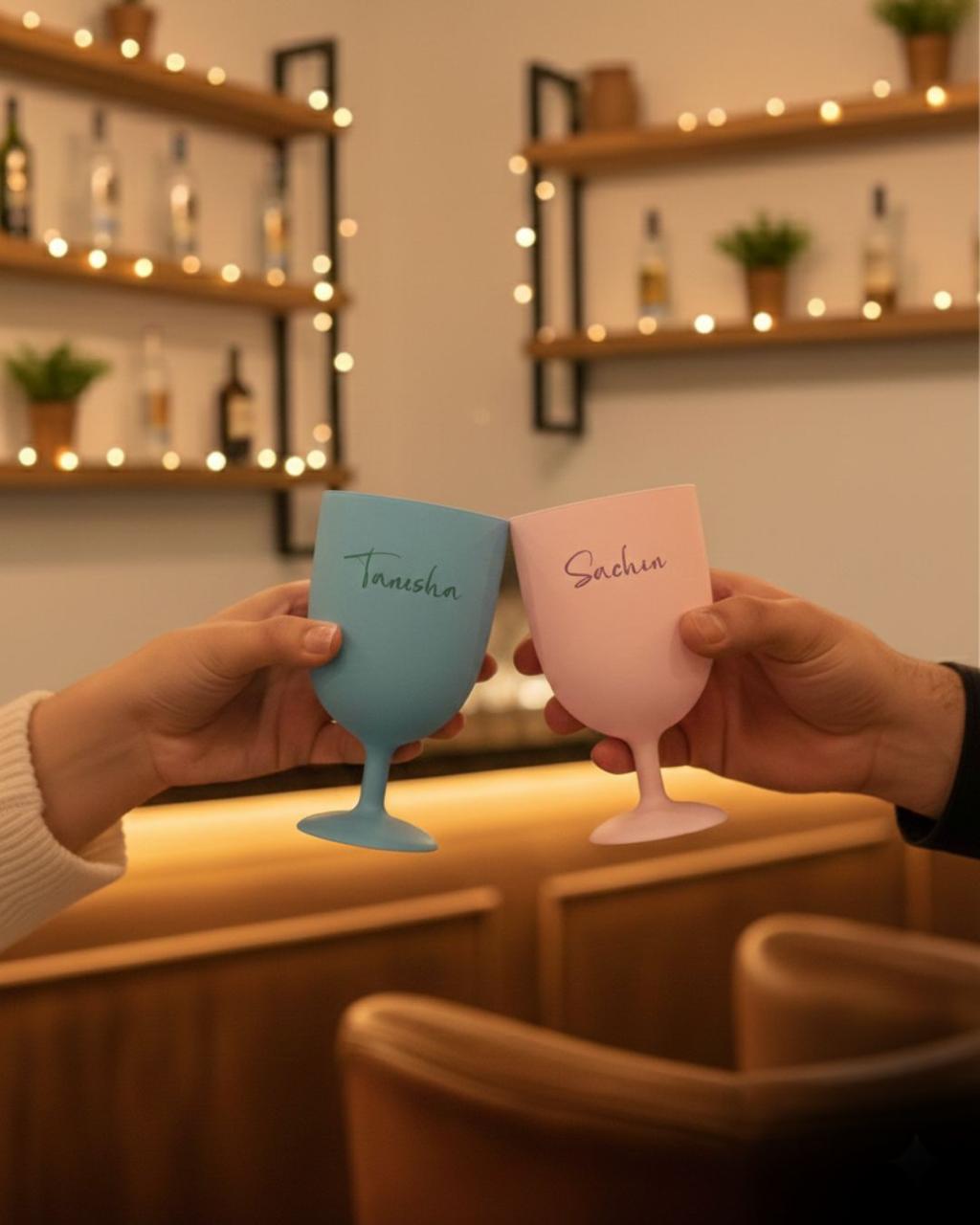 Small Sparky Wine Glasses Set of 2