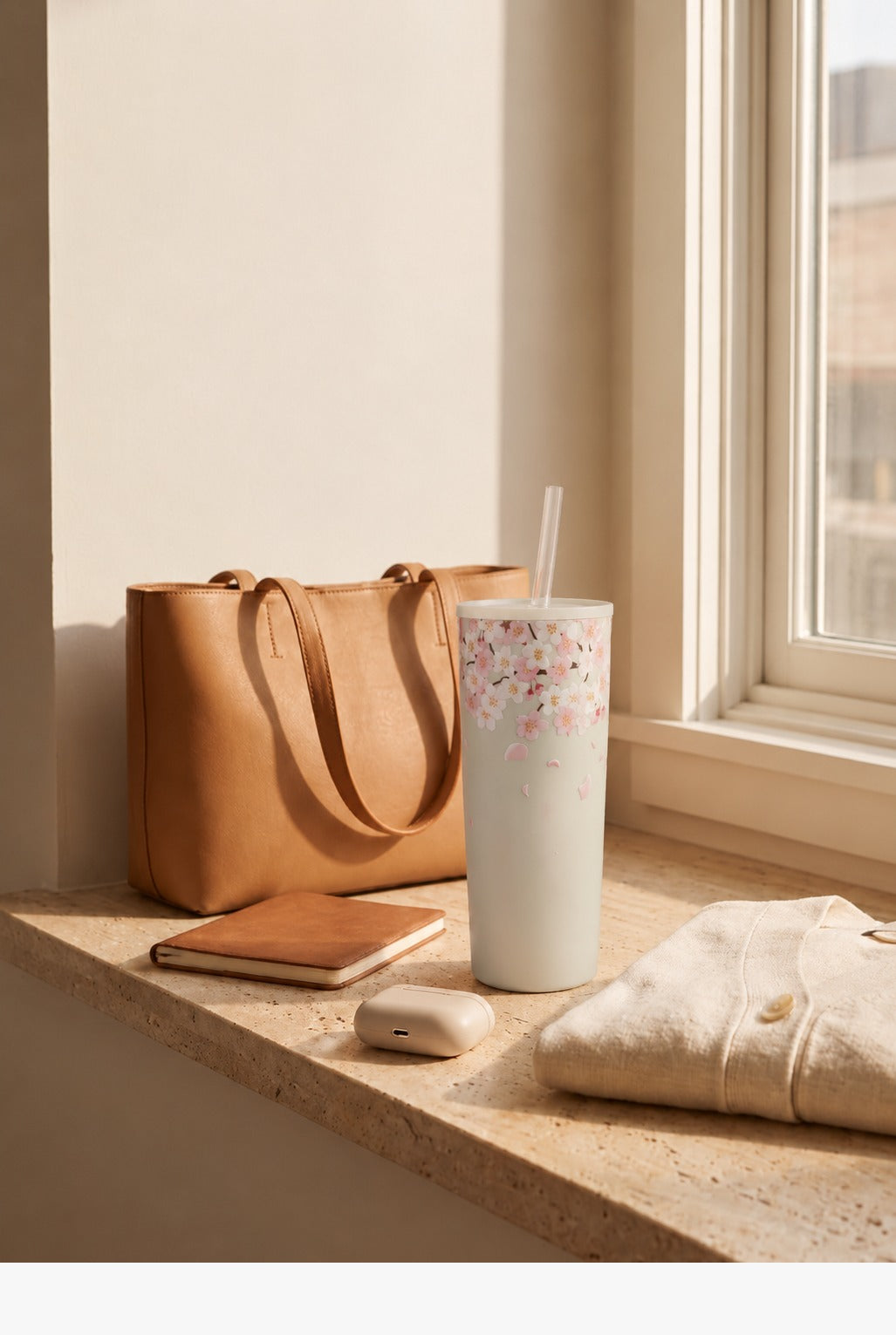 Unbreakable Pastel Blossom Sipper