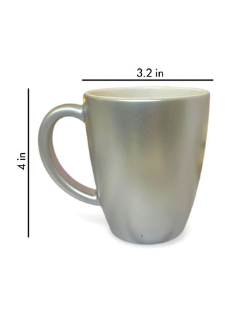 Unbreakable Couple Mugs - Gorgeous and Handsome - Set of 2 - Silver