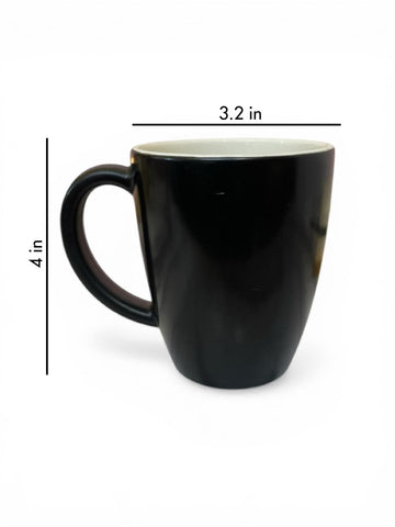 Unbreakable Couple Mugs - Gorgeous and Handsome - Set of 2 - Black