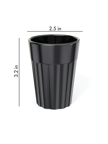 Unbreakable Cutting Chai Cups with Stand - Set of 6 - Morning Hues