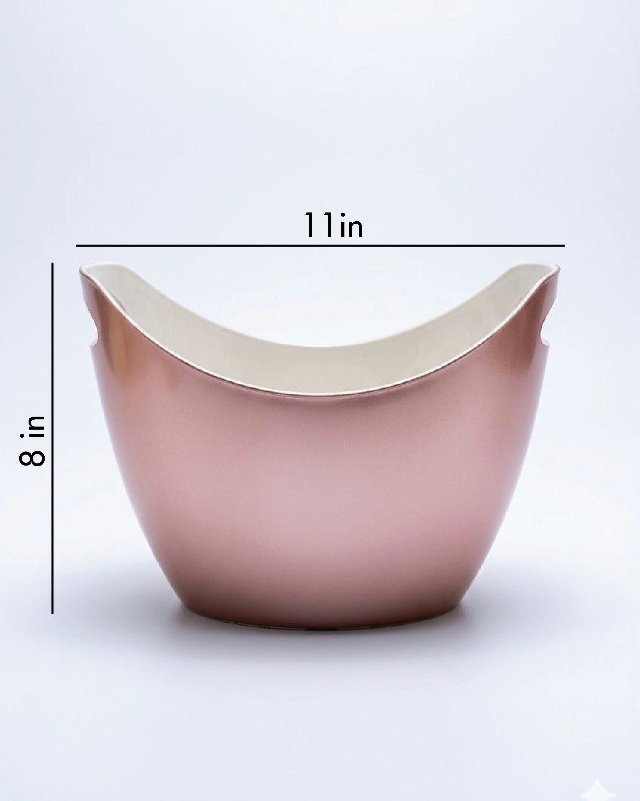 CHEERS TO THE YEARS, Non Breakable Wine Glass Gift Set With Chilling Bucket - Rose Gold