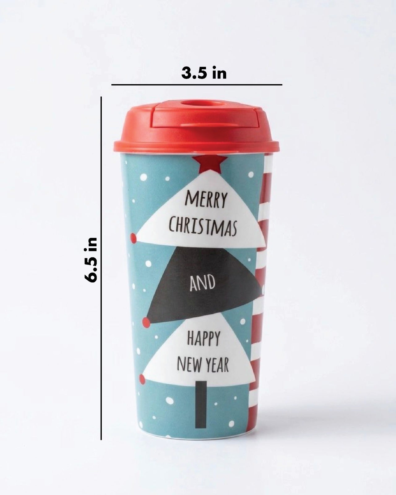 Merry Christmas & Happy New Year sipper & Coffee cup -  Christmas Gift