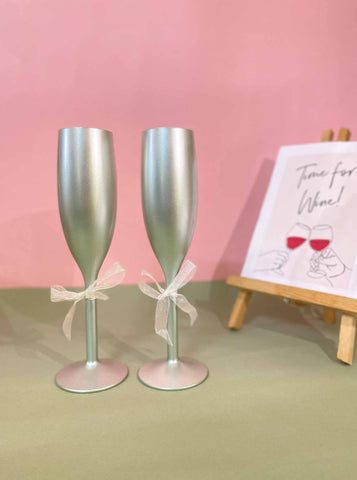 Unbreakable Champagne Flutes- Set of 2 :-Magnanimous mint green