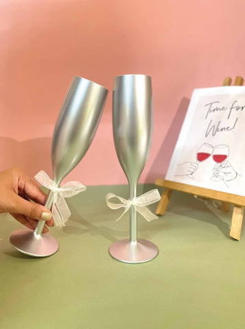 Unbreakable Champagne Flutes- Set of 2 :-Magnanimous mint green