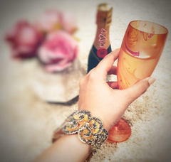 Non breakable designer champagne glass gift set (Set of 2 - 170 ml each) - Wedding , Anniversary and Housewarming gifts