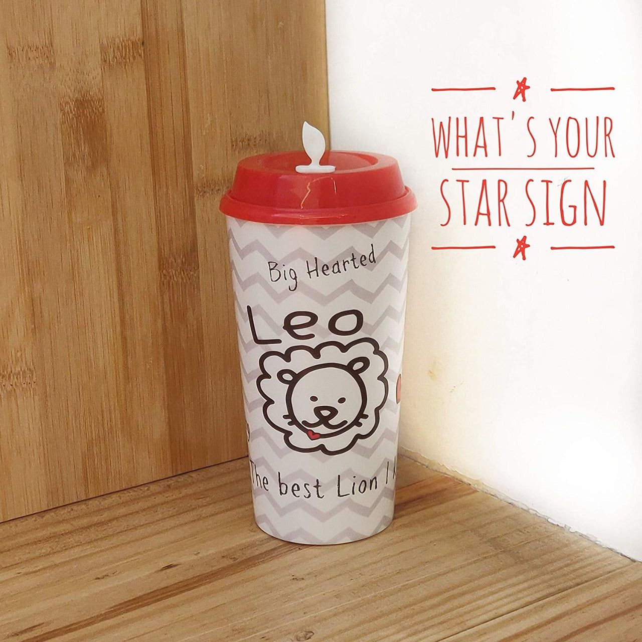 Leo Sun Sign Sipper & Coffee Cup - Zodiac Cups